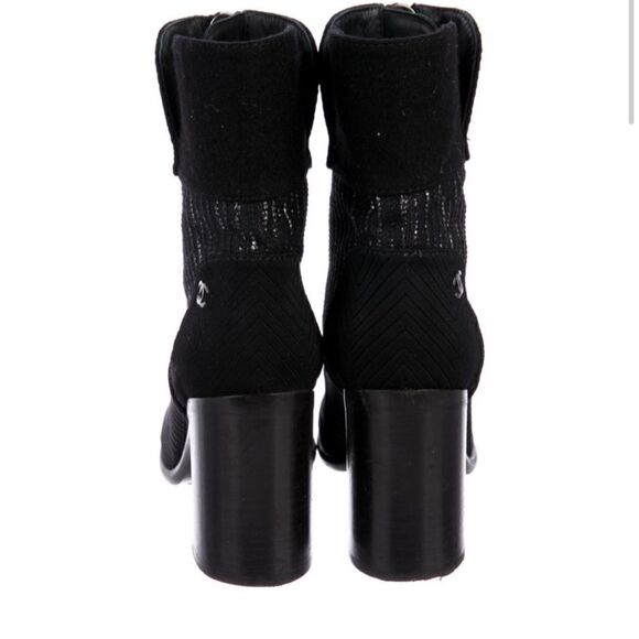 CHANEL Interlocking CC Logo Booties |38.5 EU| - Picture 7 of 14